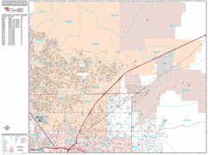 North Las Vegas Digital Map Premium Style